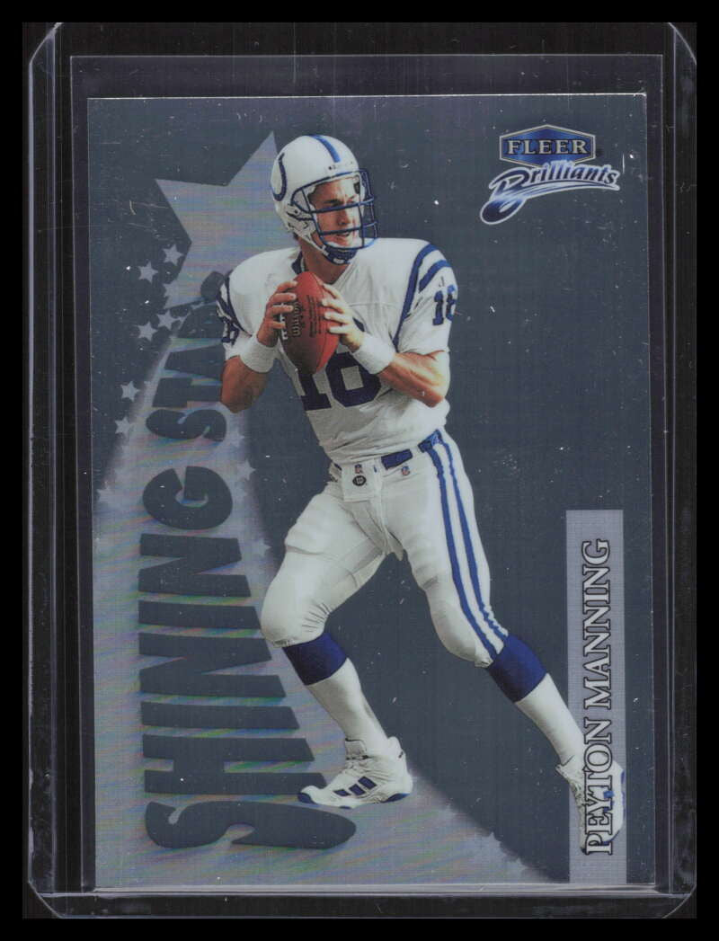 SOLD 139996 1998 Fleer Brilliants Shining Stars 9 Peyton Manning Rookie