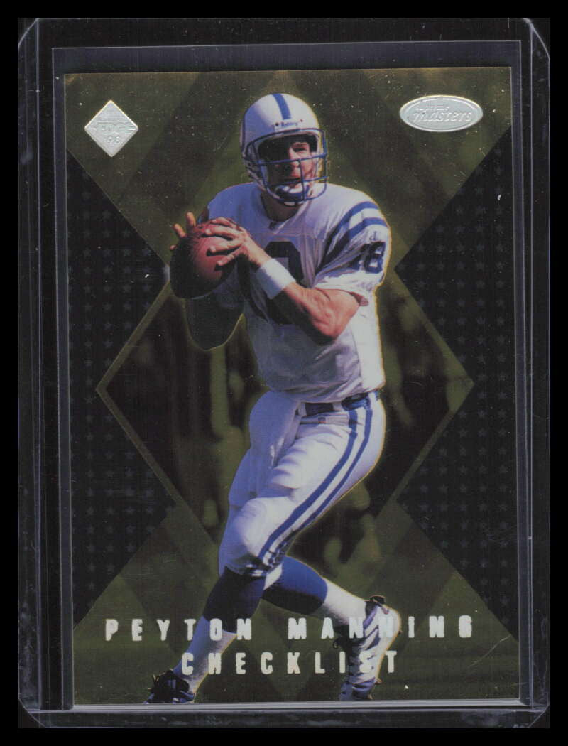 1998 Collector's Edge Masters Gold Redemption 199 Peyton Manning CL Rookie /500