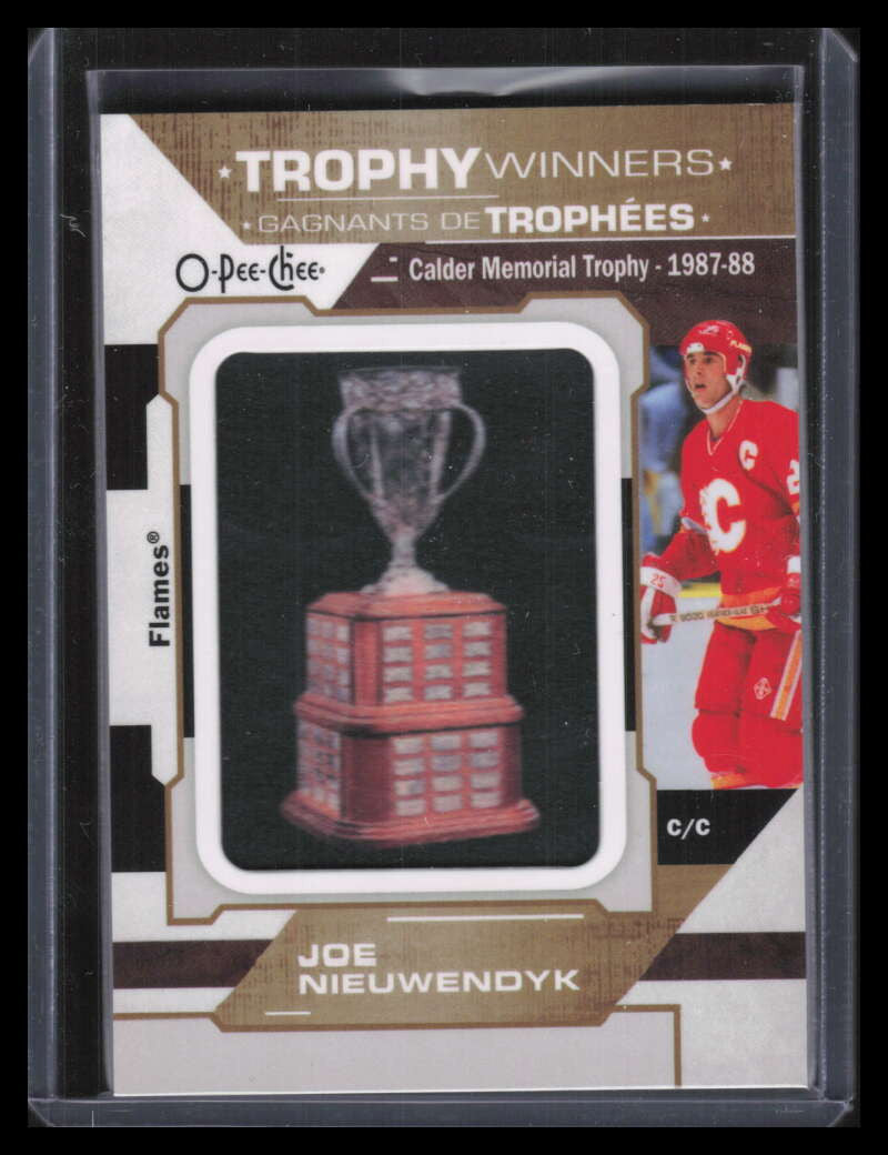 2022-23 O-Pee-Chee Patches p53 Joe Nieuwendyk Calder Memorial Trophy Patch