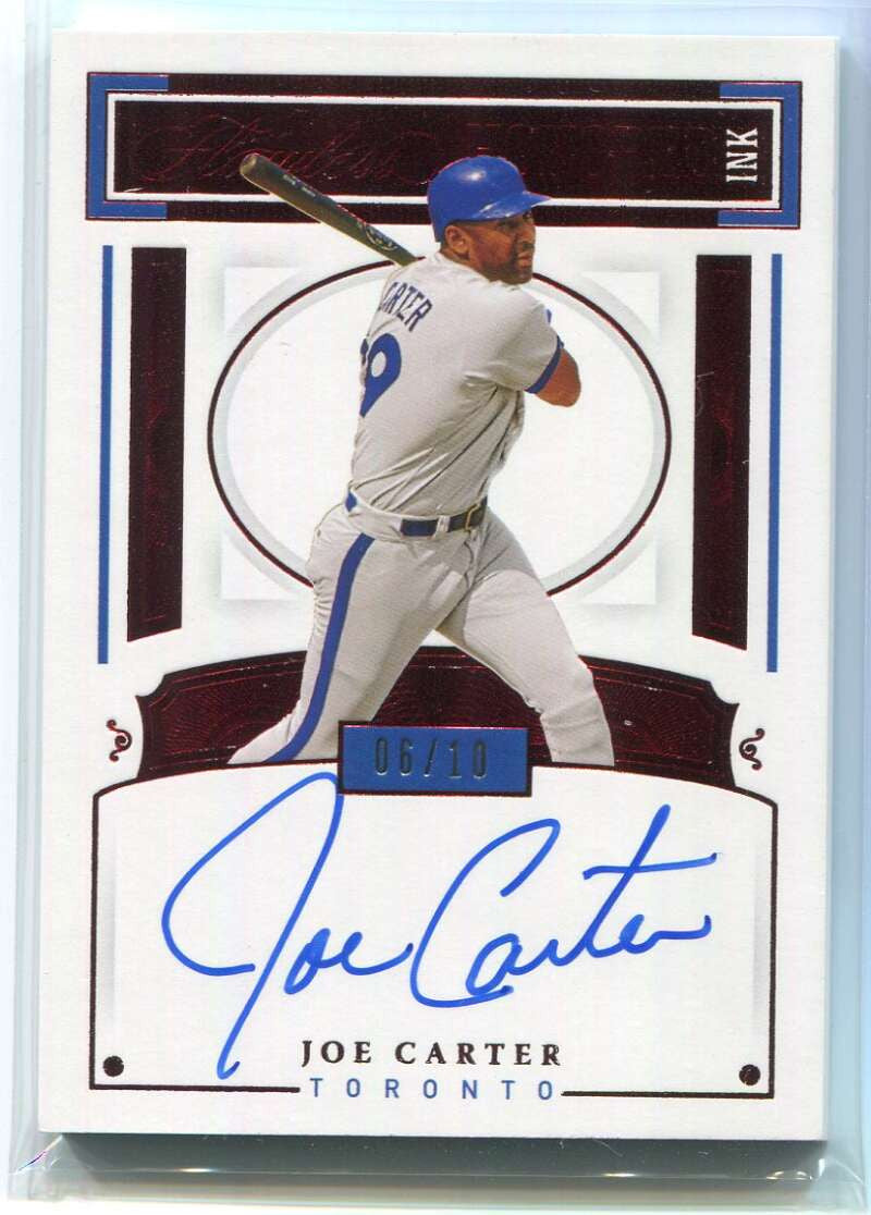 2021 Panini Flawless Honored Ink Ruby 19 Joe Carter Auto 6/10