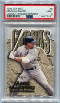 SOLD 140277 1998 SkyBox Dugout Axcess Gronks g5 Mark McGwire PSA 9 MINT