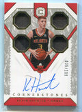 DELETE 140397 2018-19 Panini Cornerstones 167 Kevin Huerter Rookie Quad Jersey Auto 35/199