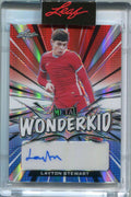 2022 Leaf Metal Wonderkid Red White Blue wkls1 Layton Stewart Rookie Auto 7/10