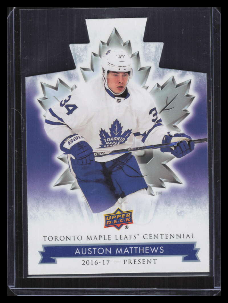 2017-18 Toronto Maple Leafs Centennial Blue Die Cut 11 Auston Matthews