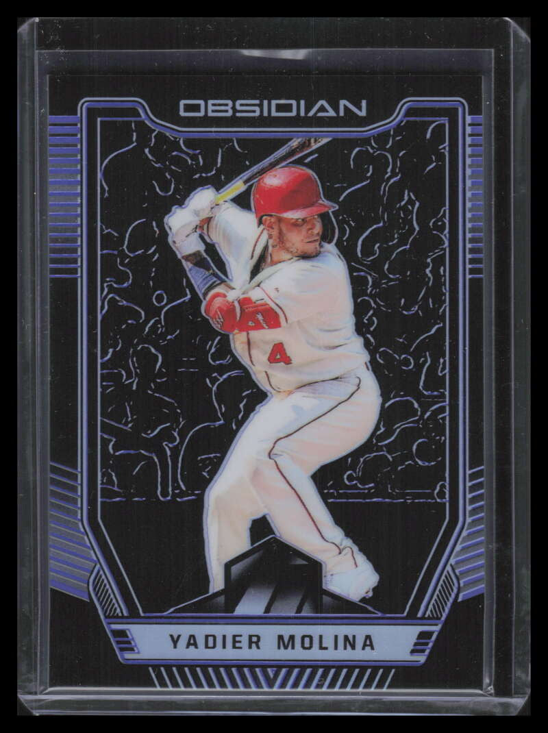 2019 Panini Obsidian Electric Etch Purple 1 Yadier Molina 27/99