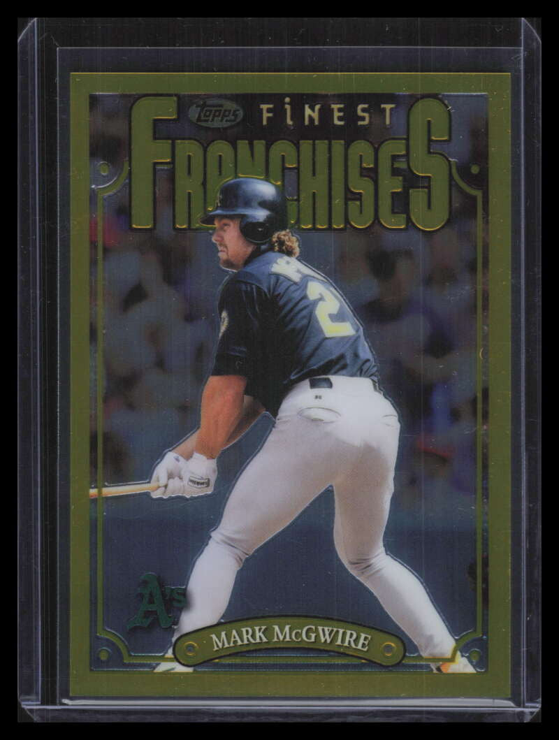 2023 Finest Flashbacks 193 Mark McGwire FF SP Finest Franchises Gold