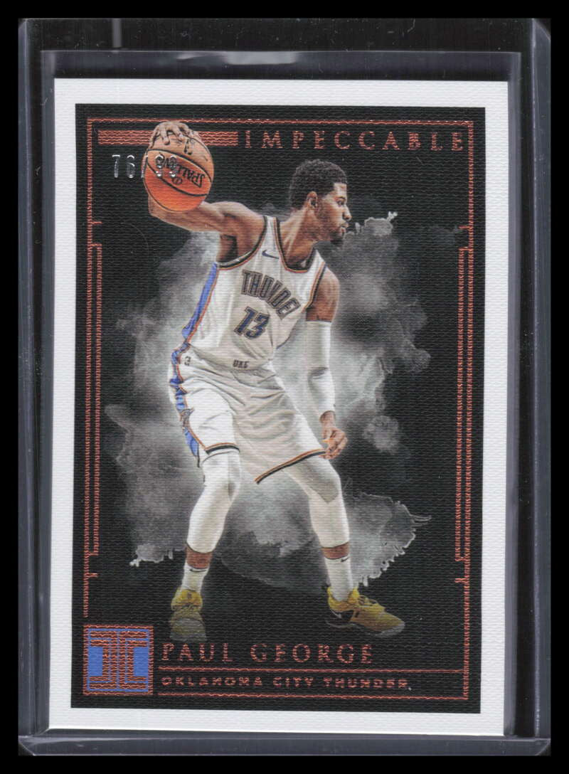 2018-19 Panini Impeccable 90 Paul George 76/99