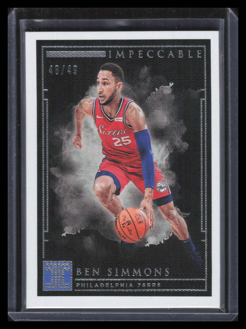 2018-19 Panini Impeccable Silver 69 Ben Simmons 48/49