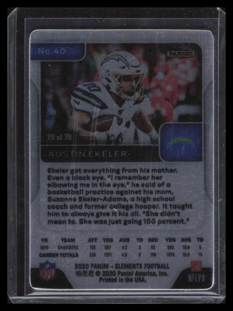2020 Panini Elements 40 Austin Ekeler 78/79