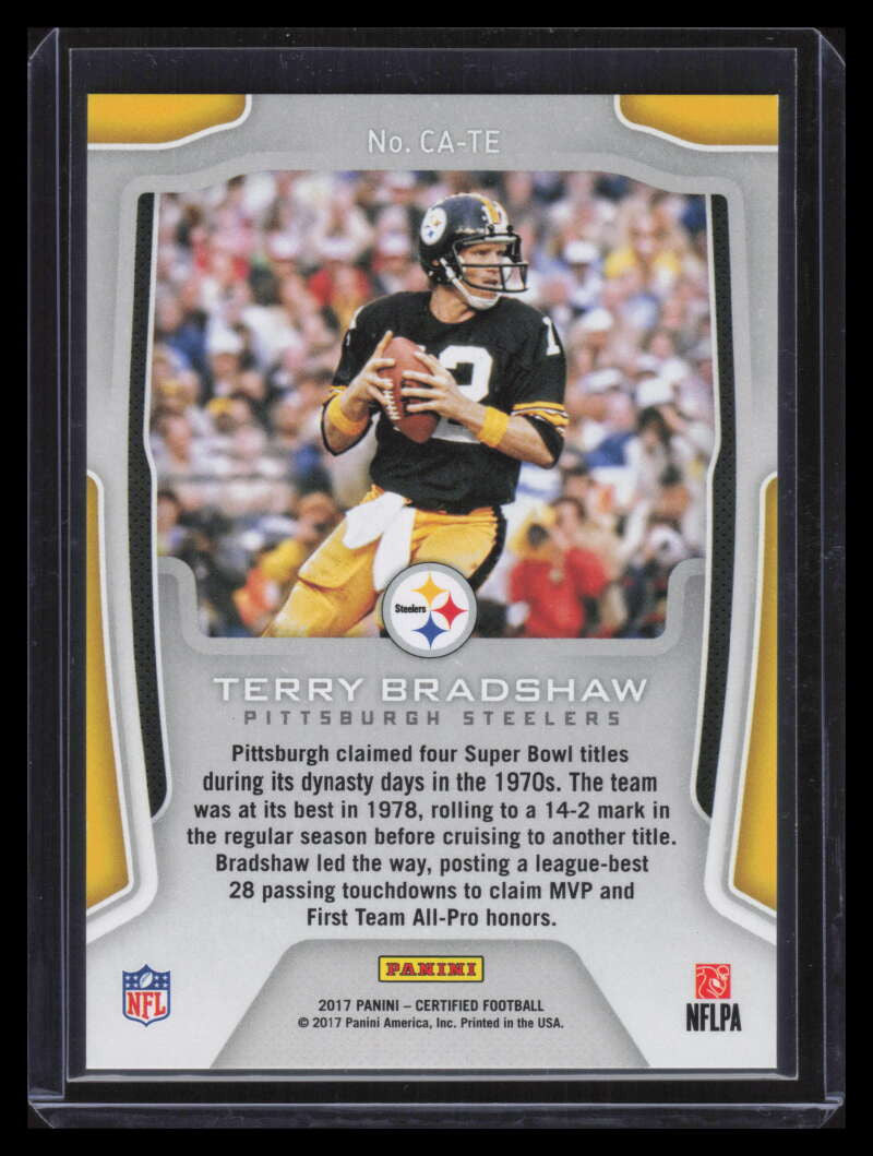 2017 Certified Accomplishments Mirror Blue 26 Terry Bradshaw 15/50