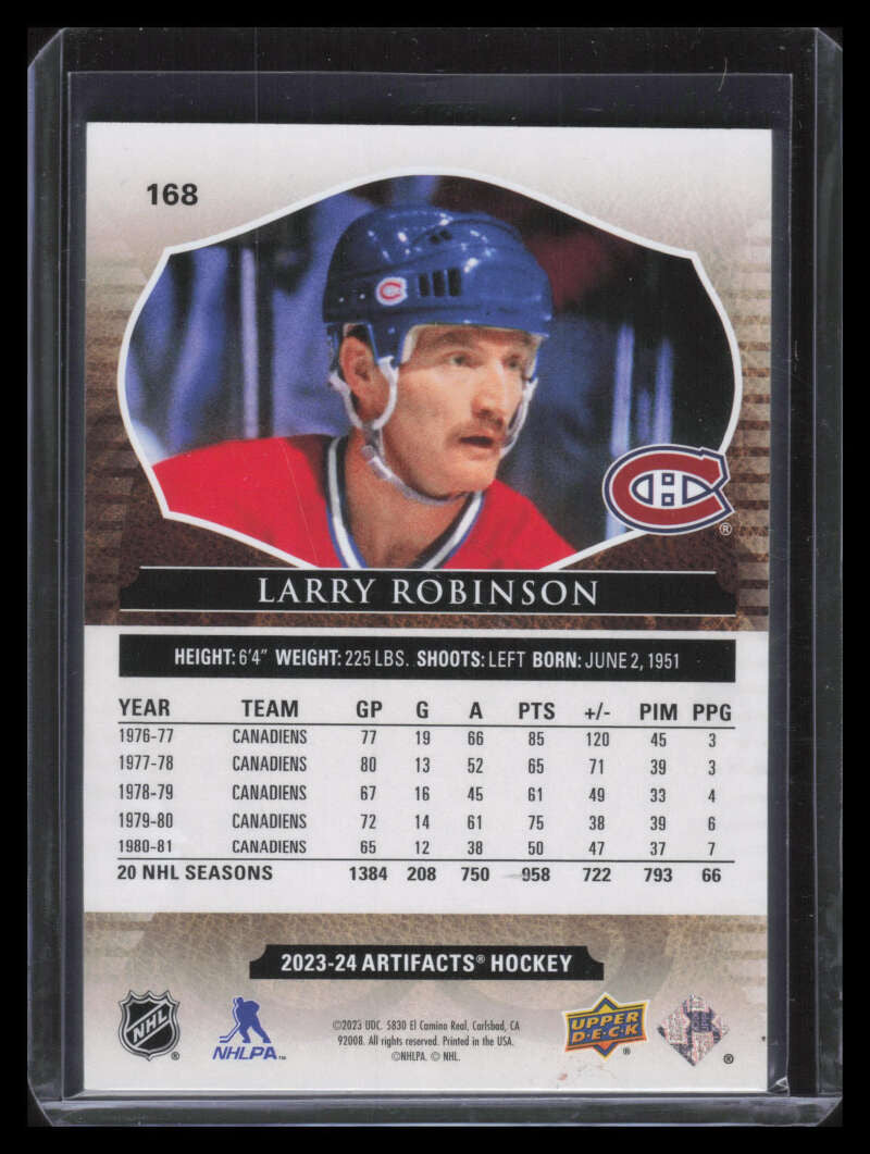 2023-24 Artifacts Leather 168 Larry Robinson