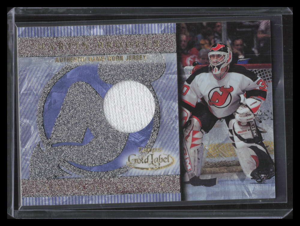 2000-01 Topps Gold Label Game-Worn Jerseys GLJMB Martin Brodeur Jersey