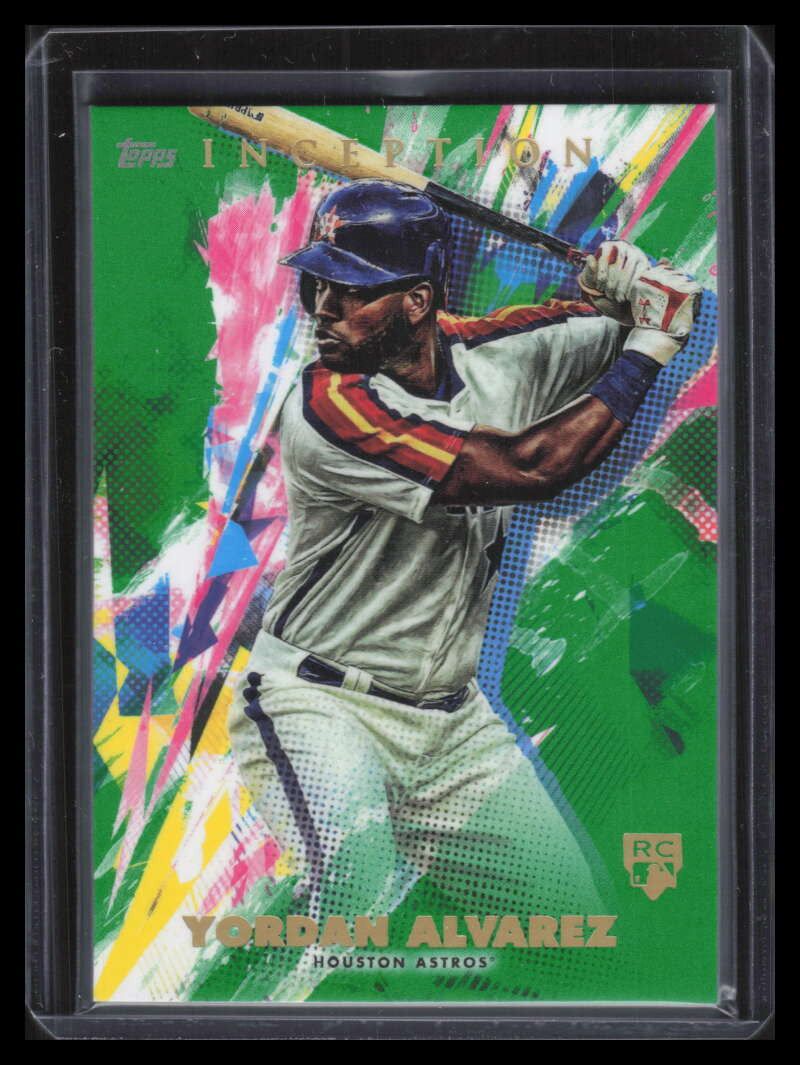 SOLD 140689 2020 Topps Inception Green 25 Yordan Alvarez Rookie