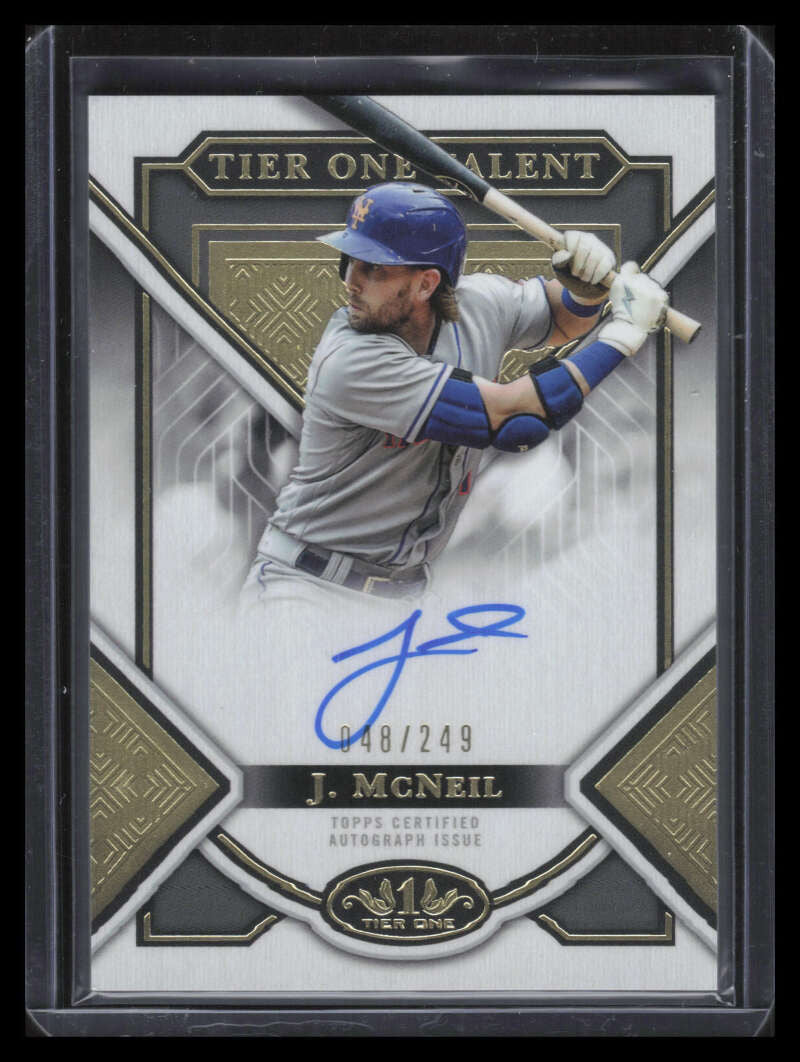 2023 Topps Tier One Talent Autographs t1tajmc Jeff McNeil Auto 48/249