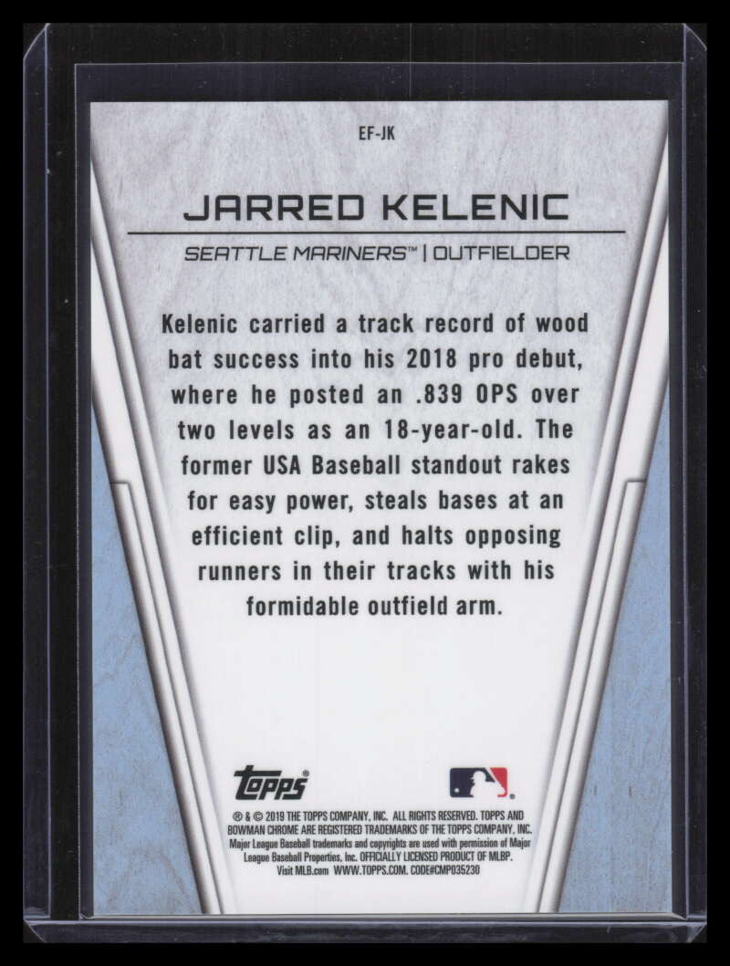 DELETE 140812 2019 Bowman Chrome Elite Farmhands Orange Refractor Jarred Kelenic Rookie 4/25