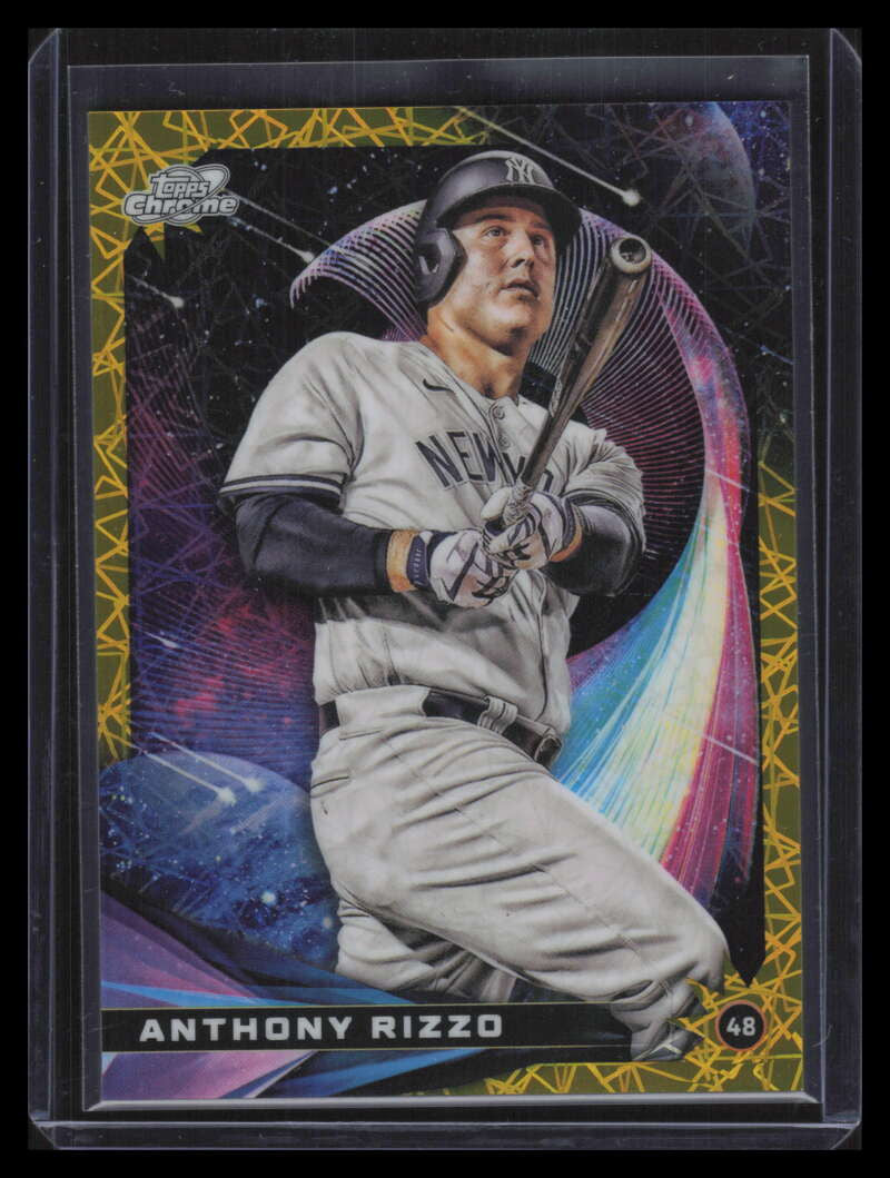 2022 Topps Cosmic Chrome Star Gaze Gold Interstellar Refractor Anthony Rizzo /50