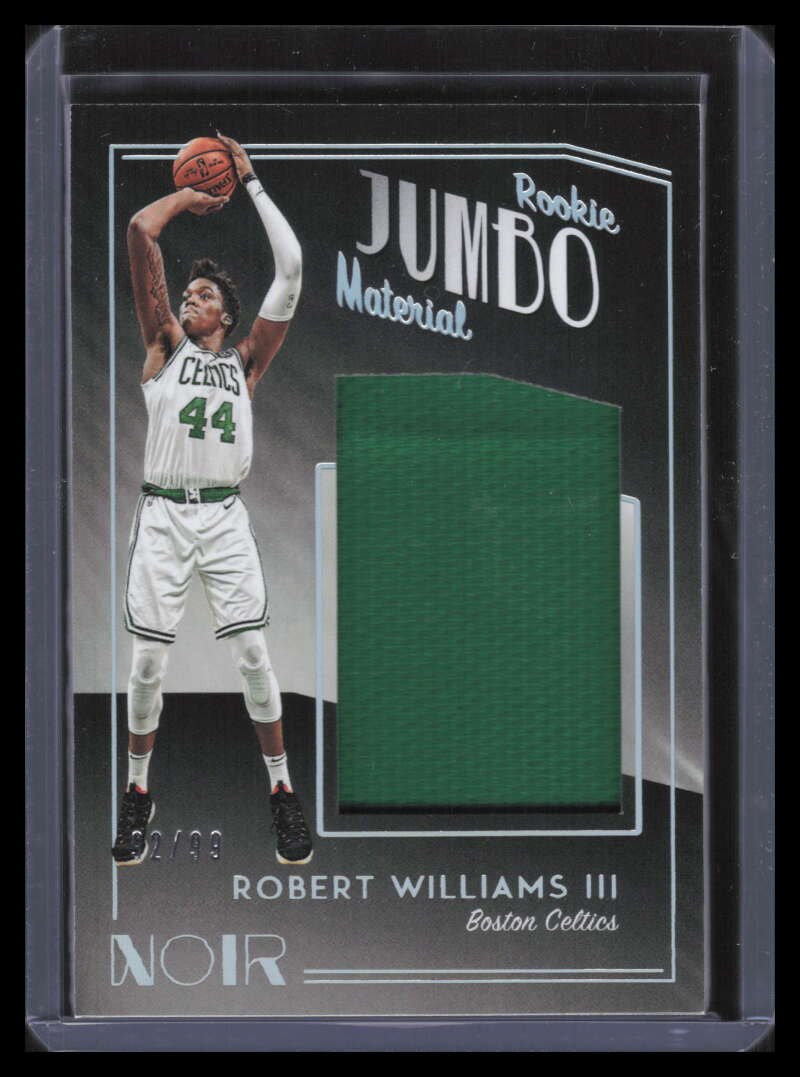 DELETE 140886 2018-19 Panini Noir Rookie Jumbo Material 39 Robert Williams Rookie Jersey 92/99