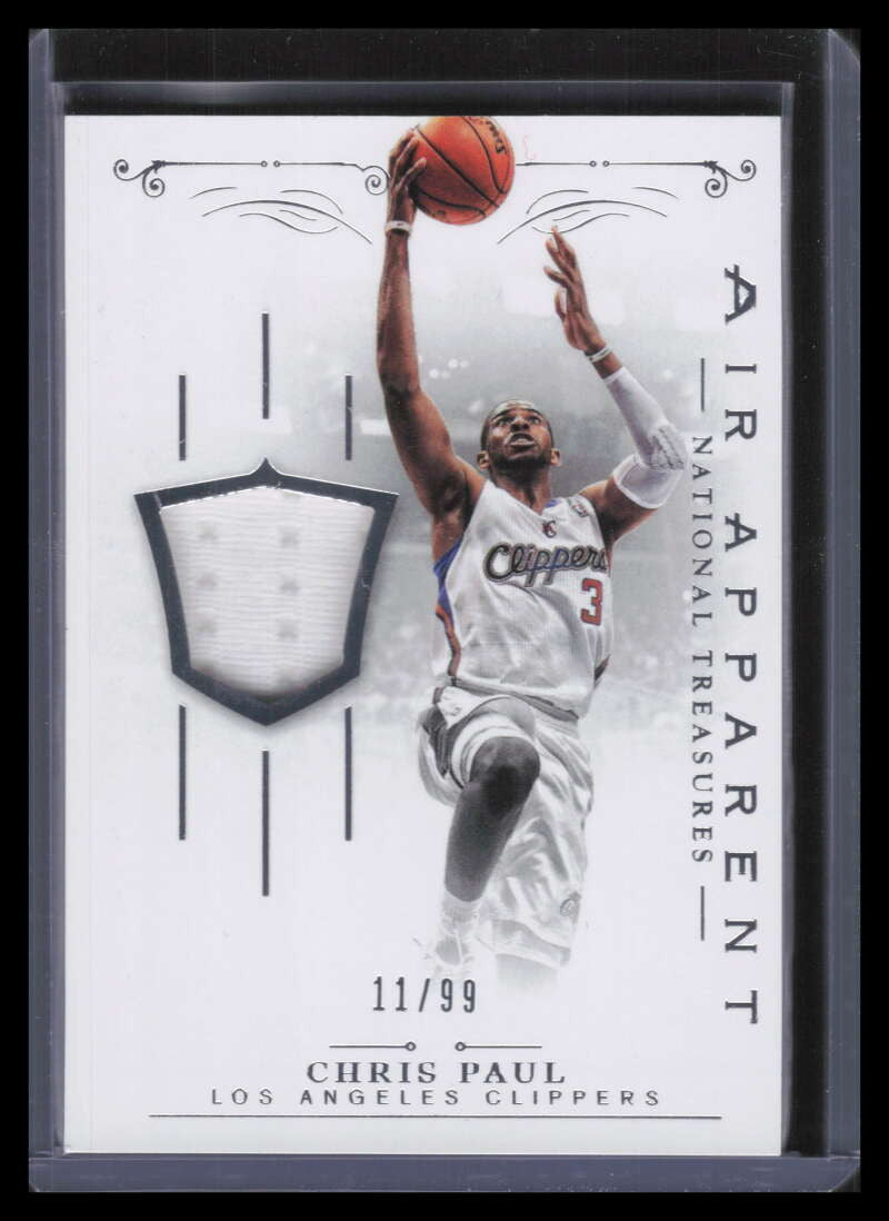 SOLD 140897 2013-14 Panini National Treasures Air Apparent Materials Chris Paul Jersey 11/99