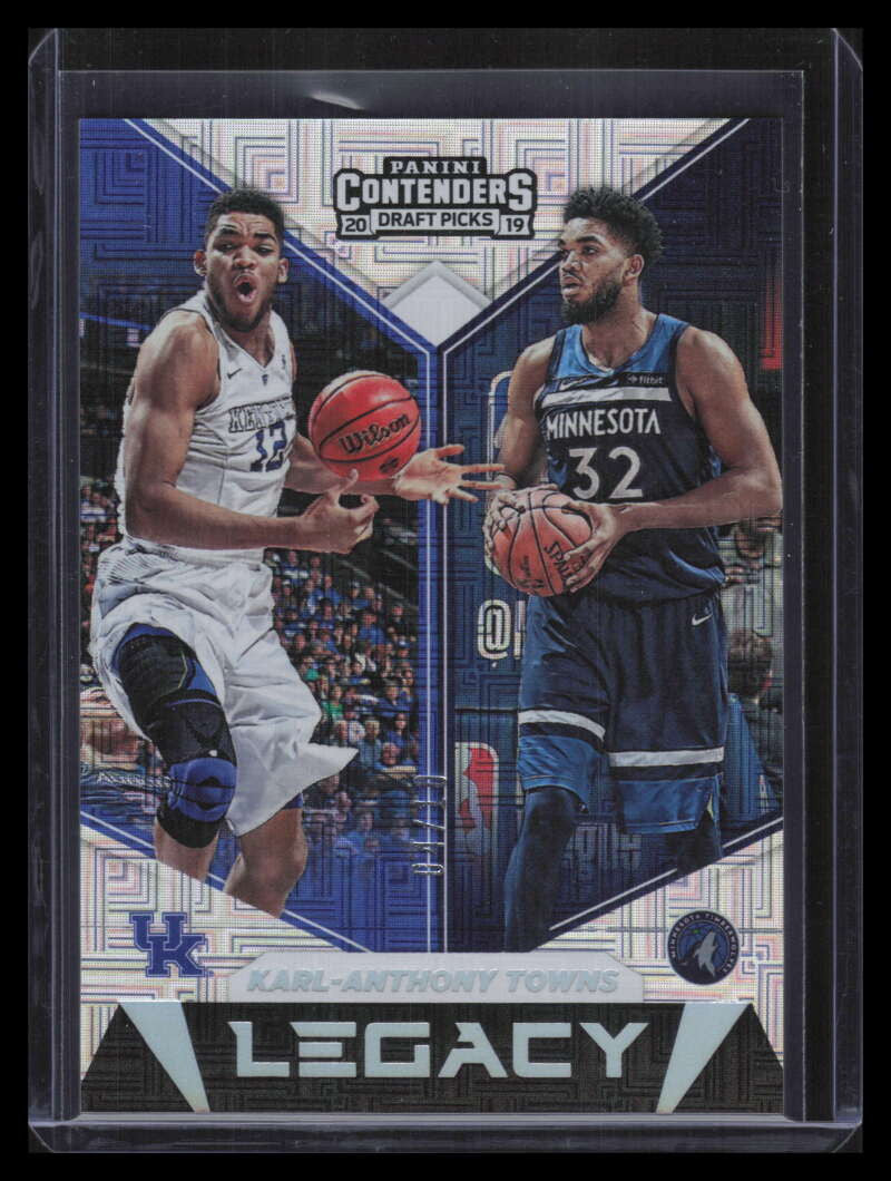 DELETE 140902 2019-20 Panini Contenders Draft Legacy Building Blocks Karl-Anthony Towns 4/10