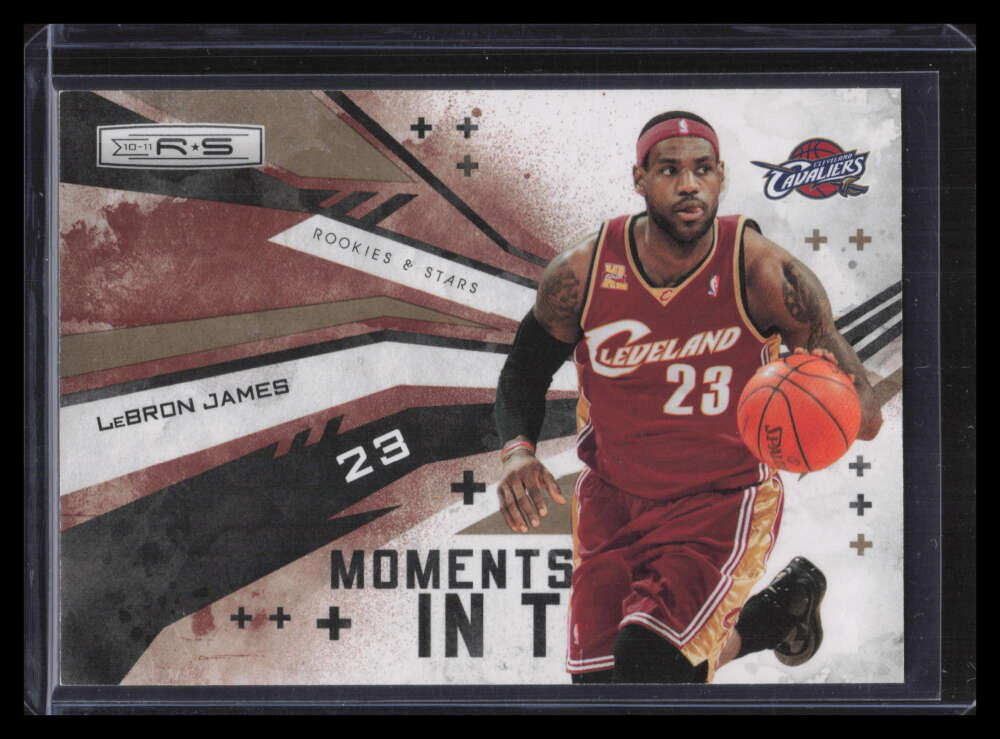 SOLD 140906 2010-11 Rookies and Stars Moments in Time Gold 13 LeBron James 368/499