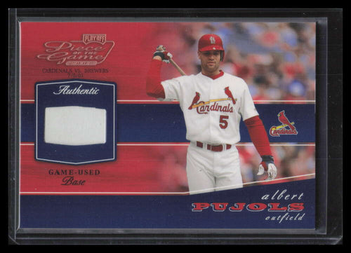 2002 Playoff Piece of the Game Materials Bronze 3 Albert Pujols Base 73/250