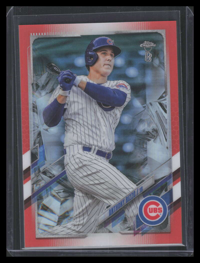 2021 Topps Chrome Ben Baller Orange Refractor 165 Anthony Rizzo 17/25