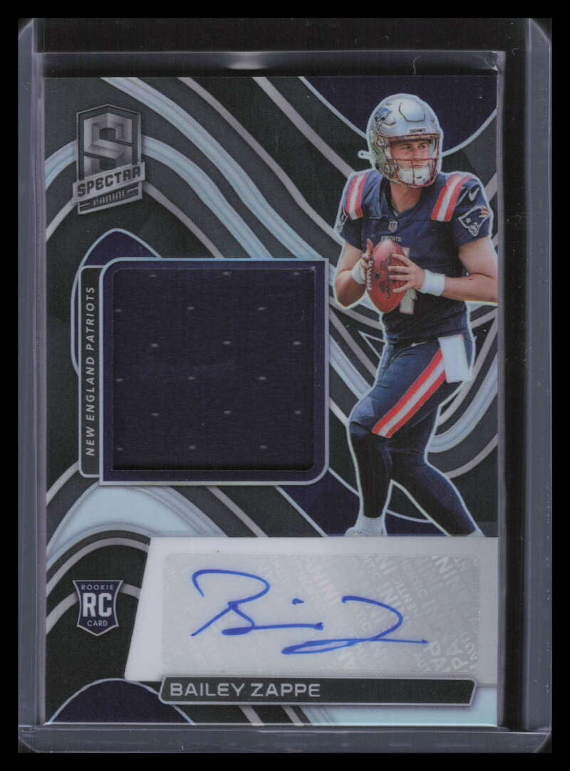DELETE 141015 2022 Panini Spectra 239 Bailey Zappe Rookie Jersey Auto 28/125