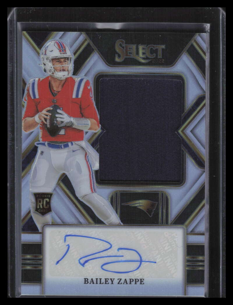 DELETE 141016 2022 Select Jumbo Signature Swatches Prizm Bailey Zappe Rookie Jersey Auto 86/99