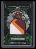 DELETE 141019 2022 Panini Obsidian Unbreakable Materials Green 6 Sam Howell Rookie Patch 43/50