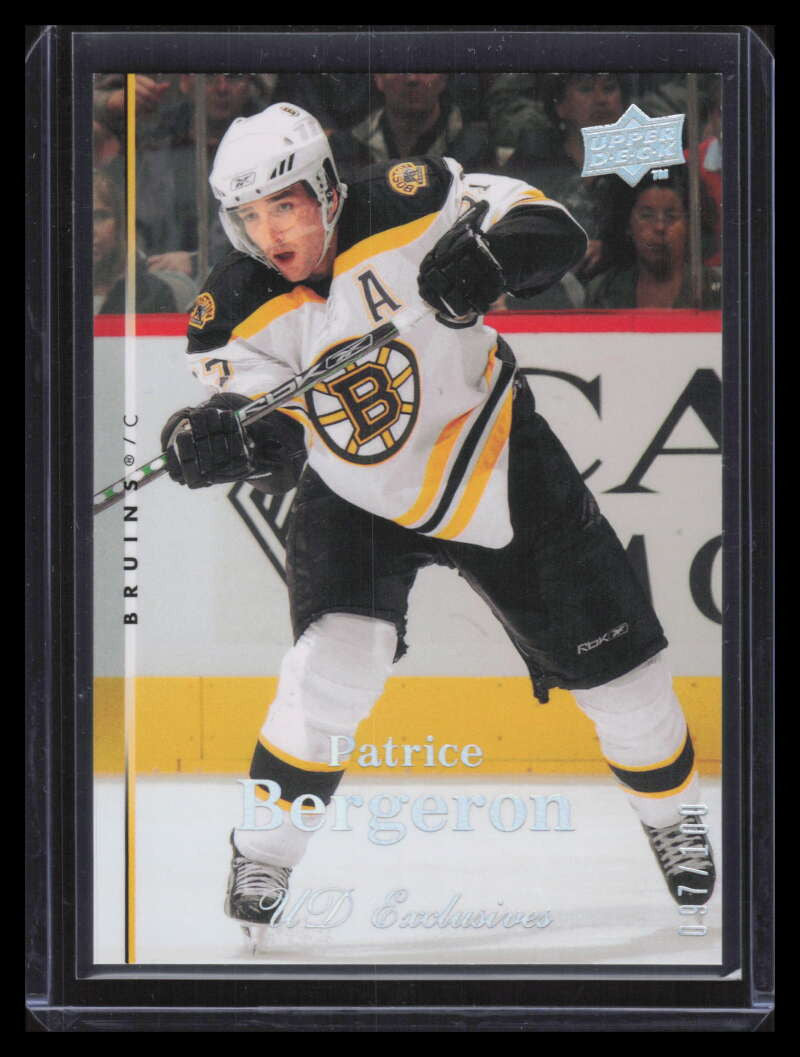 2007-08 Upper Deck Exclusives 413 Patrice Bergeron 97/100