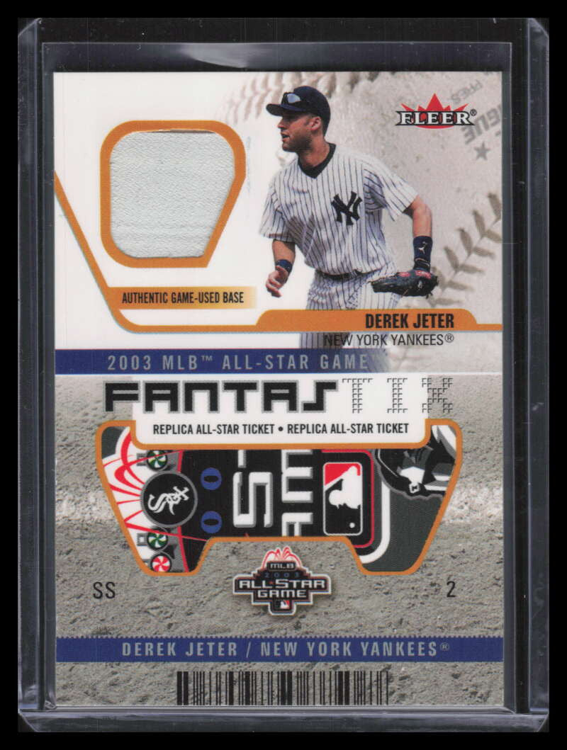 2003 Fanfest All-Star 3 Derek Jeter Fleer Authentix Base 135109