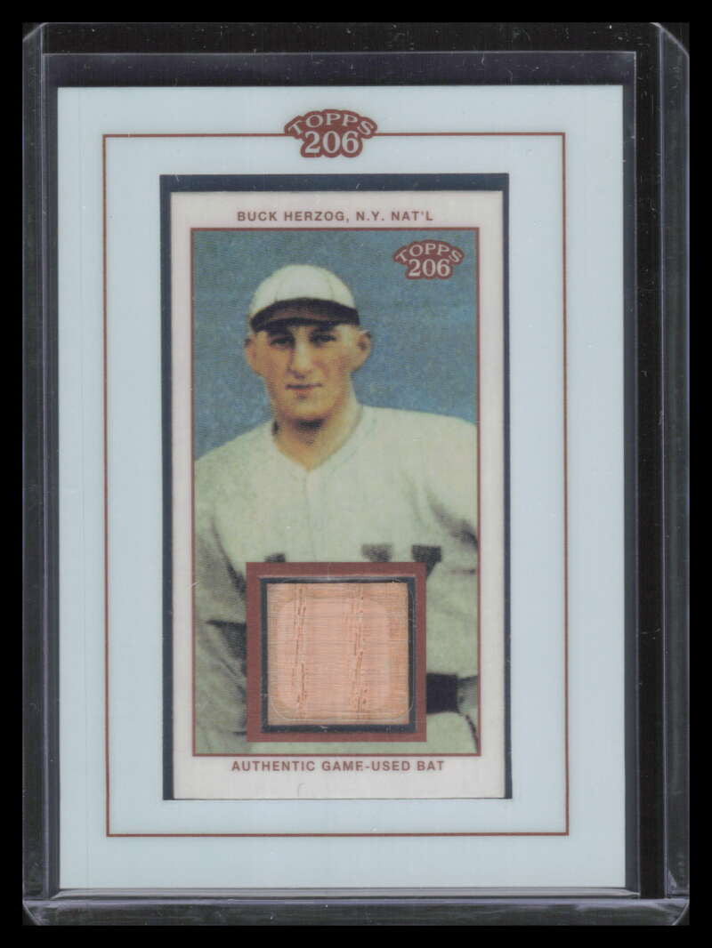 2002 Topps 206 Relics BH Buck Herzog Bat g2