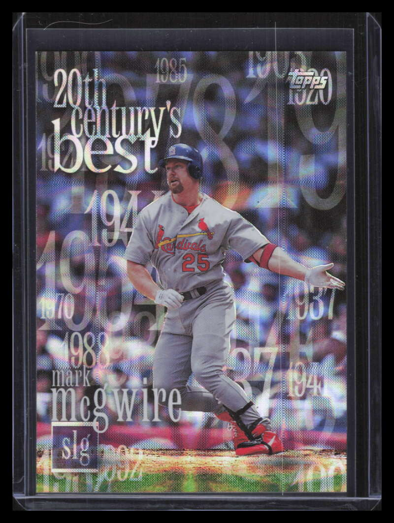 DELETE 141077 2000 Topps 20th Century Best Sequential cb9 Mark McGwire 550/587