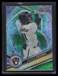 2022 Bowman's Best Green Mini Diamond Refractor Jackson Chourio Rookie 89/99