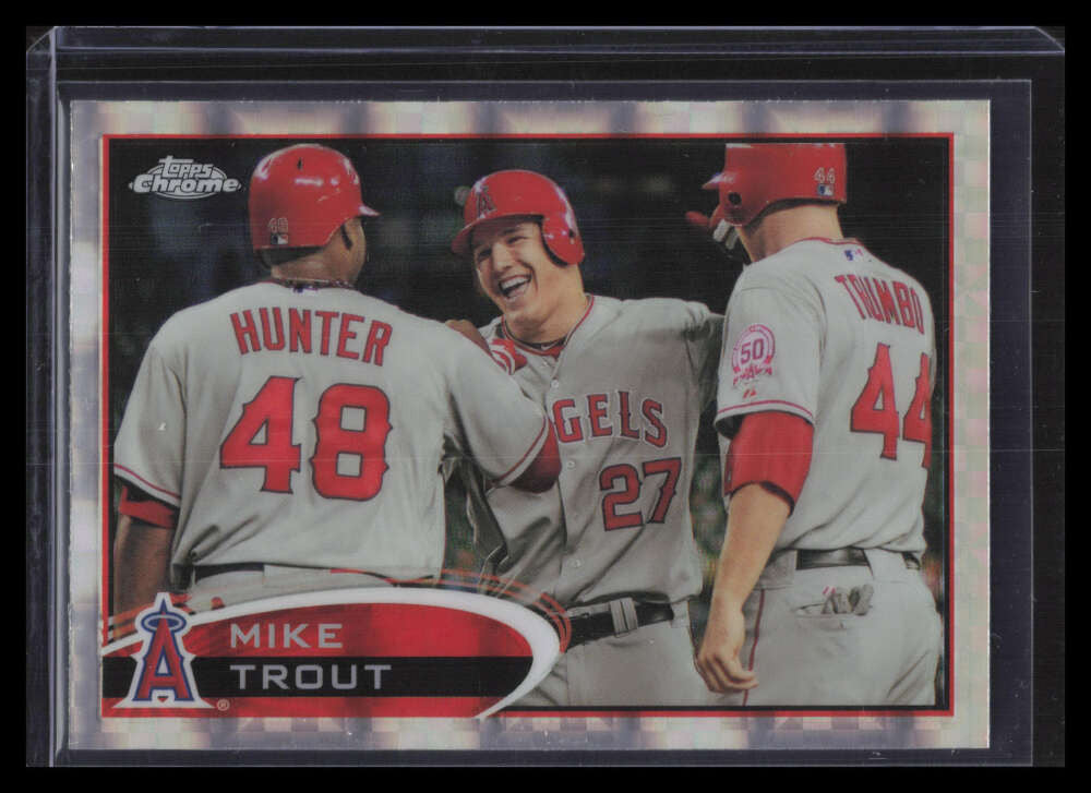 2012 Topps Chrome X-Fractor 144 Mike Trout 135403