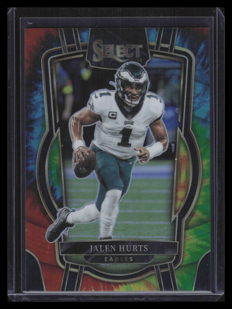 2022 Select Prizm Tie Dye Refractor 219 Jalen Hurts 7/25 Club Level