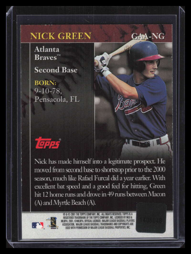 2001 Topps Golden Anniversary Autographs GAANG Nick Green Auto i2