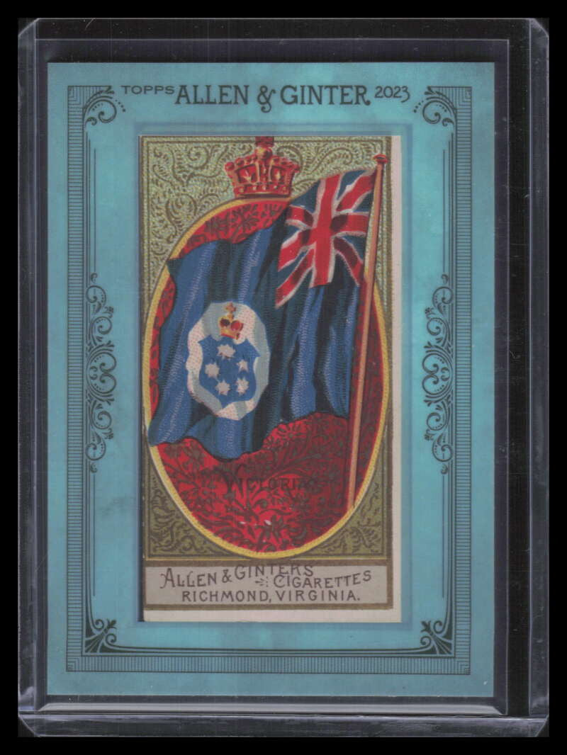 2023 Topps Allen Ginter Framed Originals Buyback 1890 Flags Nations Victoria 1/1