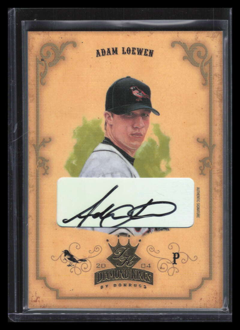2004 Diamond Kings DK Signatures Gold 88 Adam Loewen Auto 9/10