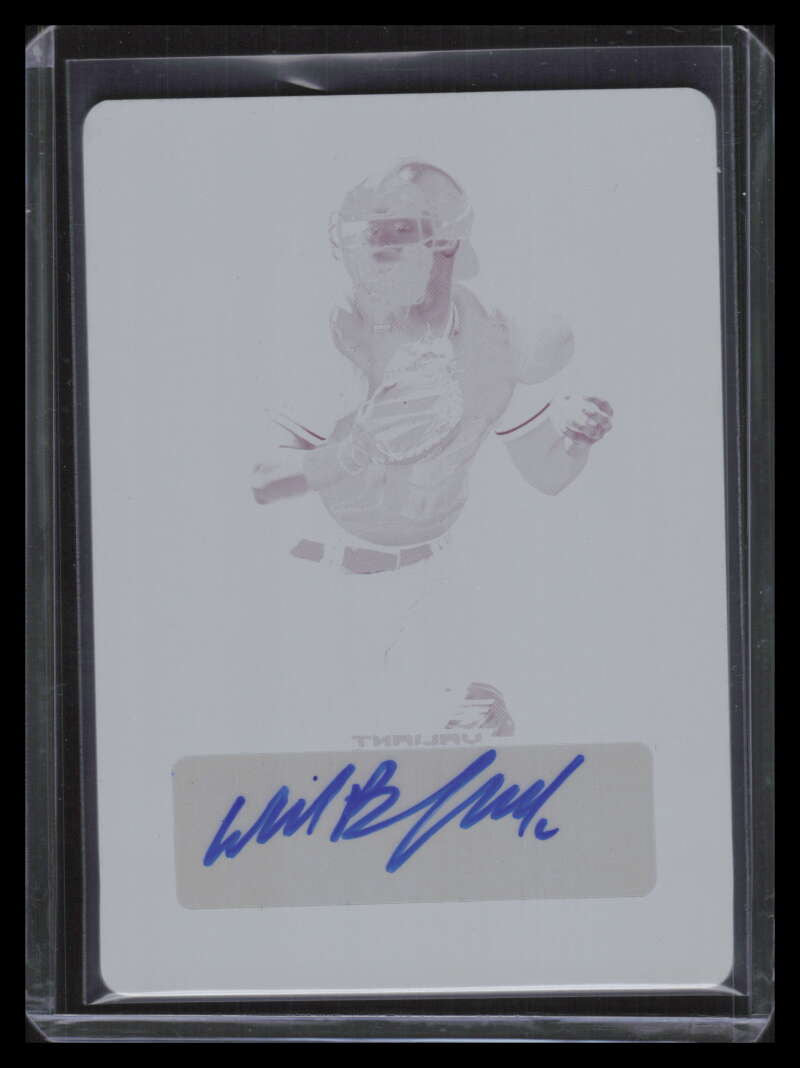 2018 Leaf Valiant Printing Plate Magenta bawb1 Will Banfield Rookie Auto 1/1