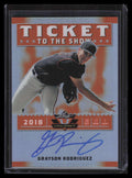 DELETE 141613 2018 Leaf Valiant Ticket to Show Orange tsgr1 Grayson Rodriguez Rookie Auto 5/35