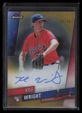 DELETE 141620 2019 Finest Autographs Gold Refractor FAKW Kyle Wright Rookie Auto 30/50