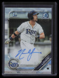 DELETE 141686 2019 Bowman Chrome Prospect Autographs Refractor Nate Lowe Rookie Auto 162/499