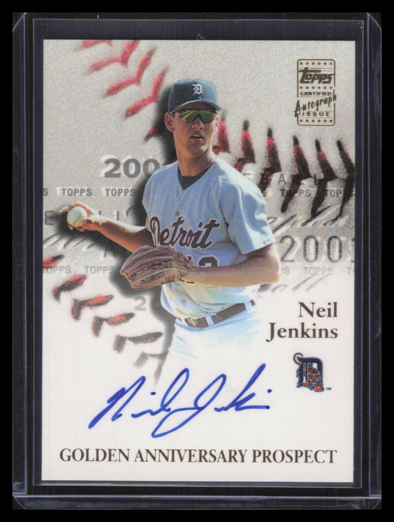 2001 Topps Golden Anniversary Autographs GAANJ Neil Jenkins Auto i2