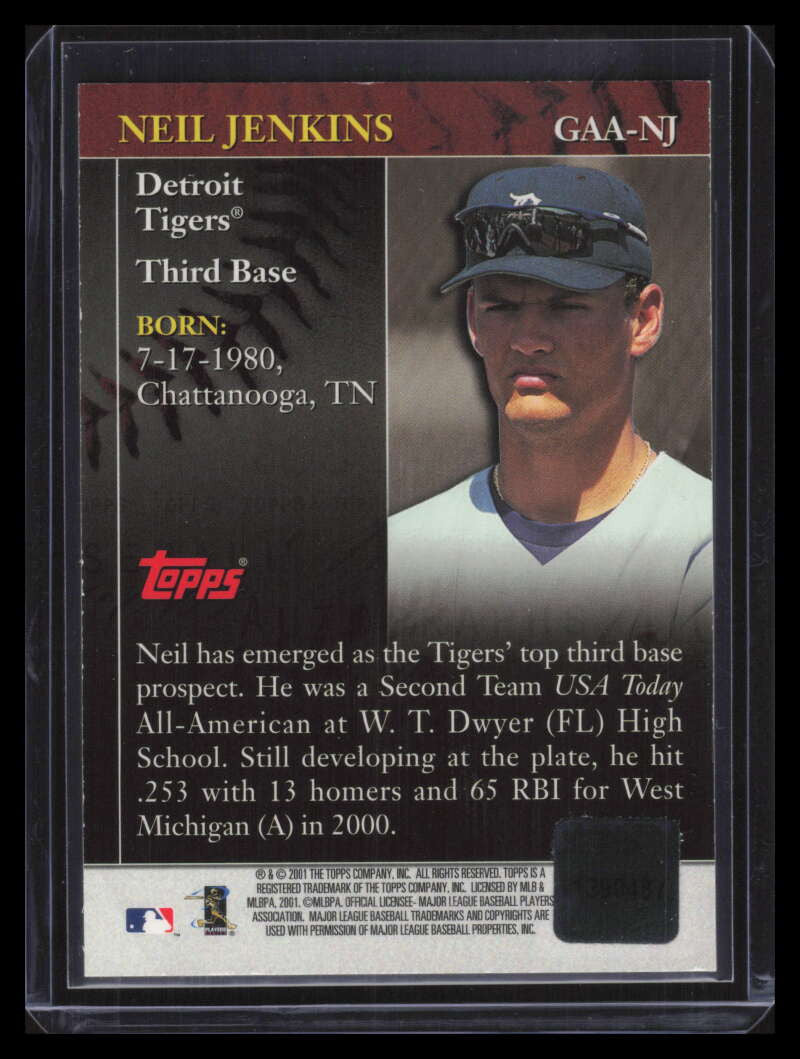 2001 Topps Golden Anniversary Autographs GAANJ Neil Jenkins Auto i2