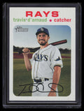 2020 Topps Heritage White Border 207 Travis d'Arnaud /50