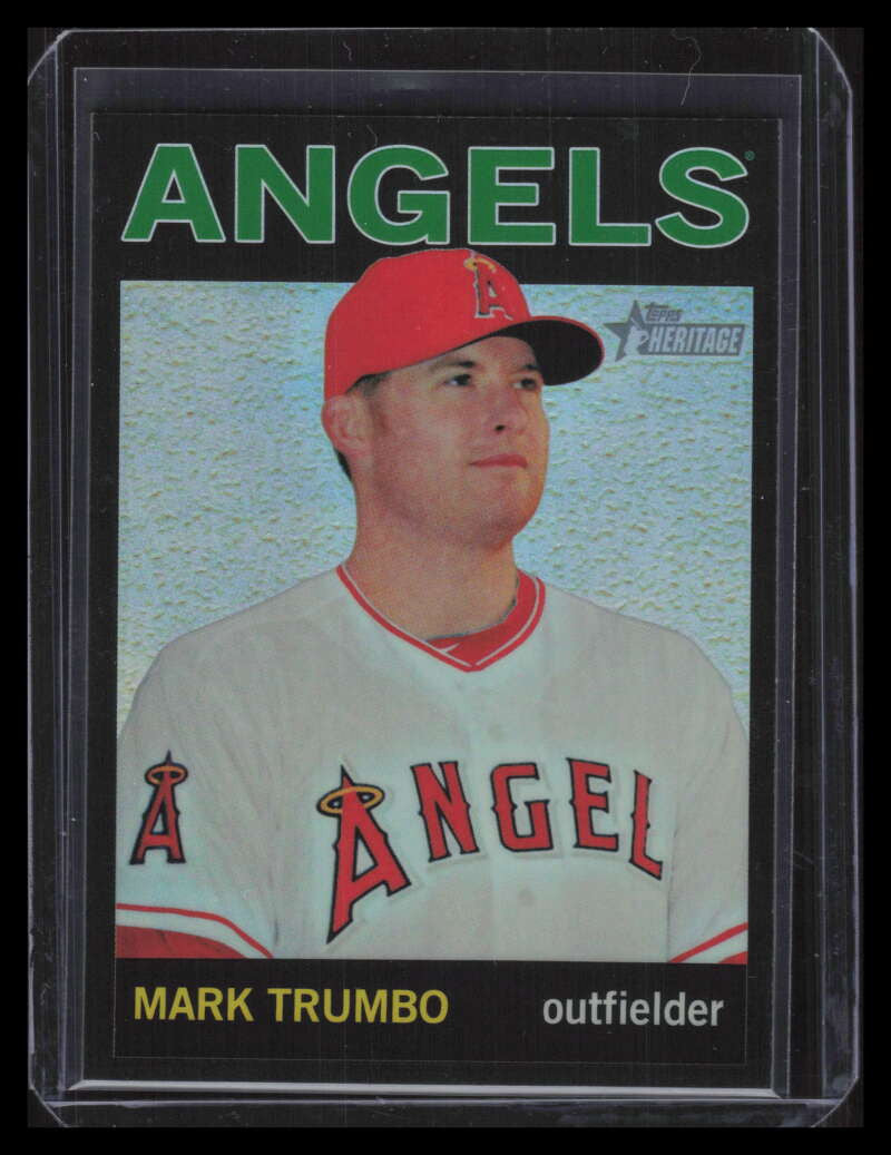 2013 Topps Heritage Chrome Black Refractor hc65 Mark Trumbo 53/64