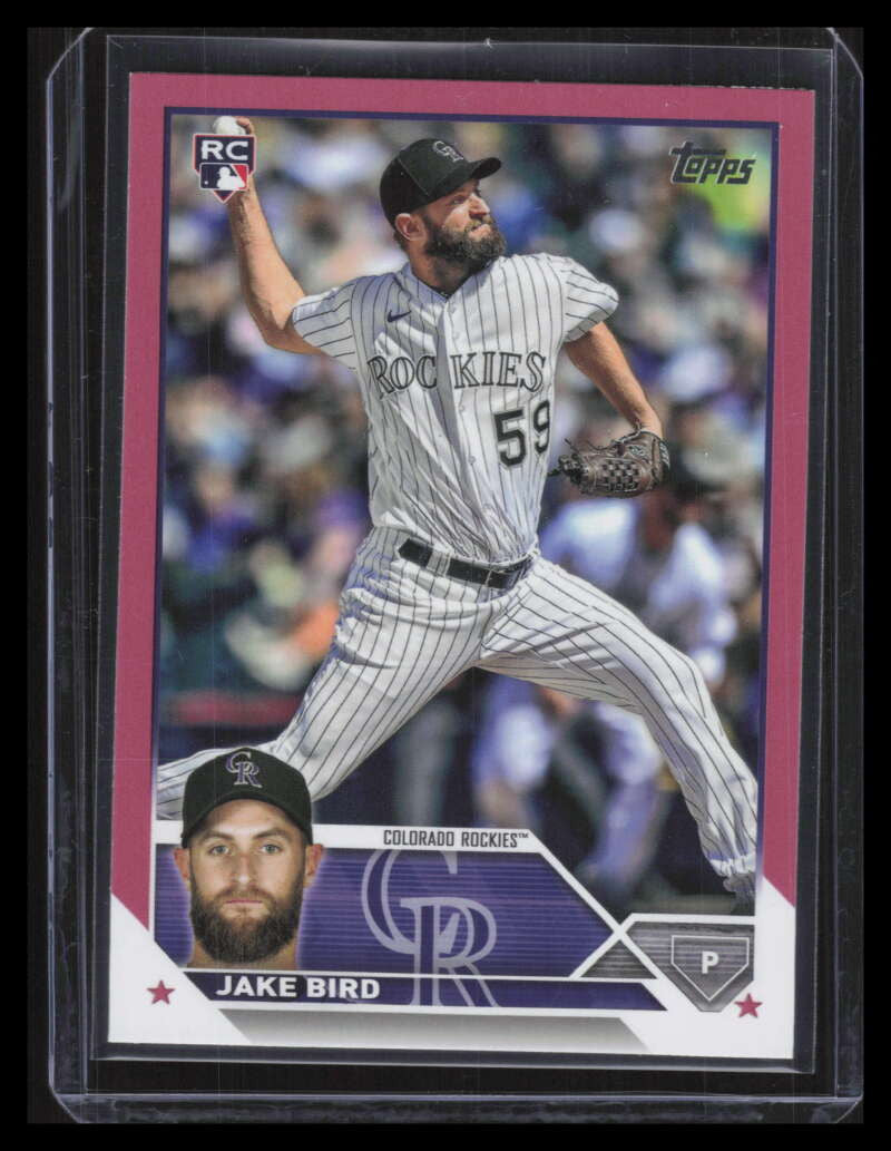 2023 Topps Update Mother's Day Pink us162 Jake Bird Rookie 32/50