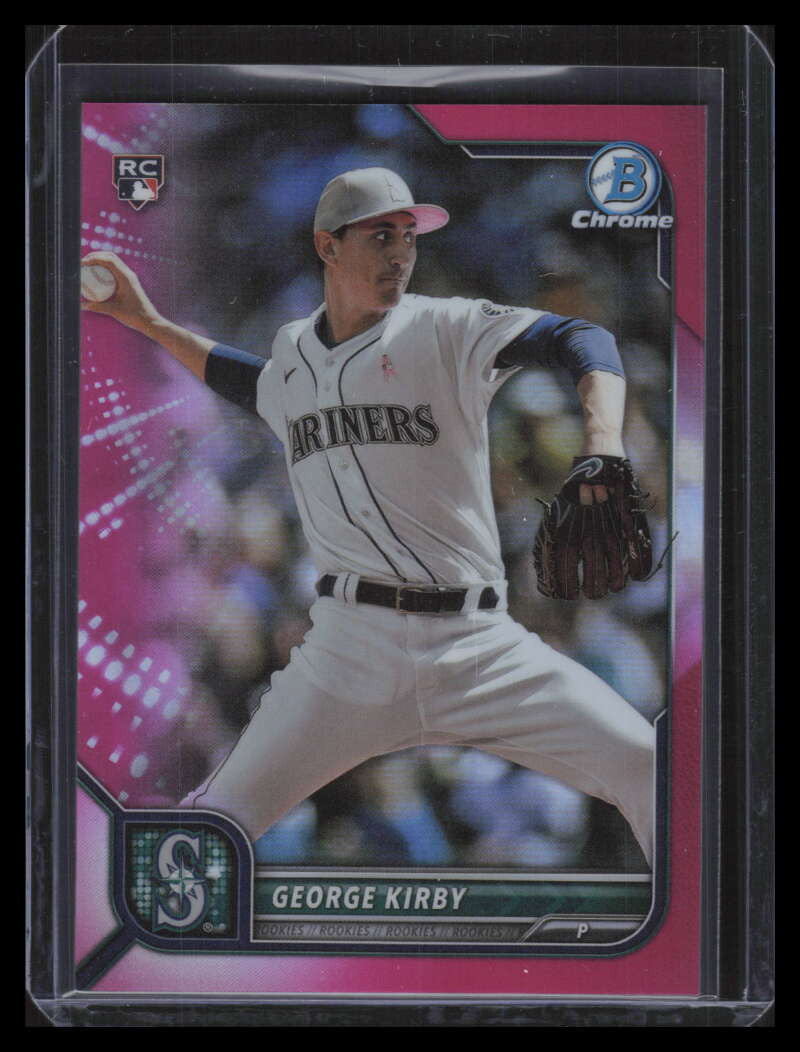 2022 Bowman Chrome Fuchsia Refractor 34 George Kirby Rookie 19/299