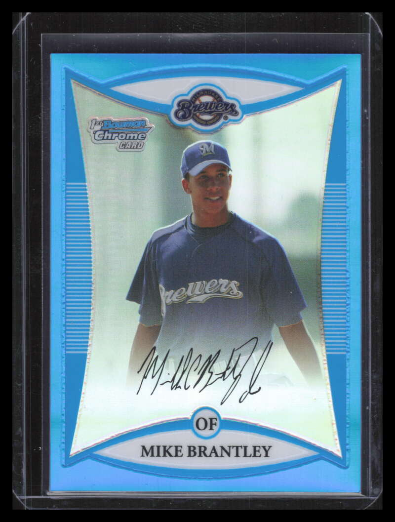 SOLD 141781 2008 Bowman Chrome Prospects Blue Refractor bcp38 Michael Brantley Rookie 87/150